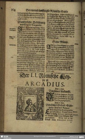 Der LI. Römische Keyser ist Arcadius