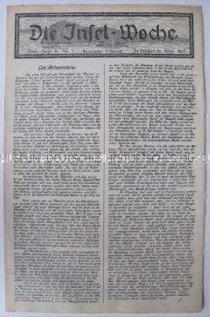 Lagerzeitung aus einem französischen Kriegsgefangenen-Lager
