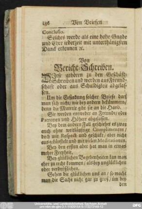 Von Bericht-Schreiben.