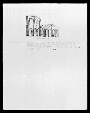 Paris, Saint-Martin-des-Champs, Längsschnitt durch die Ostteile