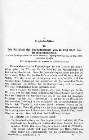 321-350, I. Originalaufsätze