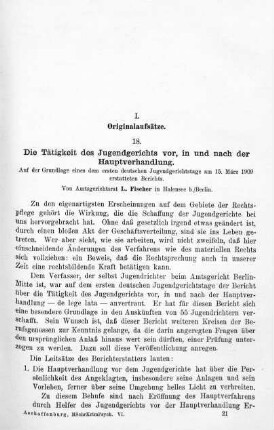 321-350, I. Originalaufsätze
