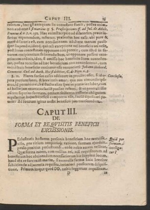 Caput III. De Forma Et Requisitis Beneficii Excussionis.