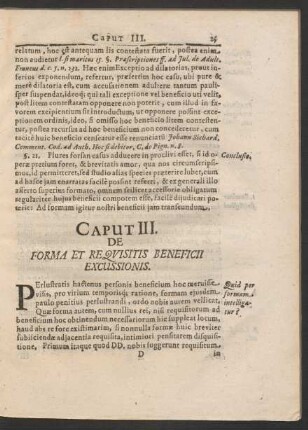 Caput III. De Forma Et Requisitis Beneficii Excussionis.