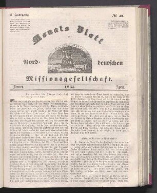 5. Jahrgang. N°. 52. Bremen. 1855. April