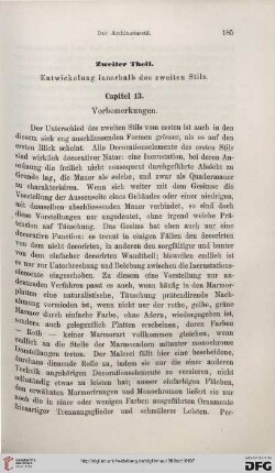 Zweiter Theil. Entwicklung innerhalb deszweiten Stils