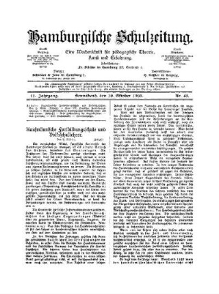 Kaufmännische Fortbildungsschule und Volksschullehrer : (Schluß)