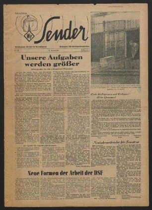 Betriebszeitung 'WF-Sender', Nr.50/1957 (30. Dezember 1957)