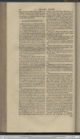 Ad Articulum XXXVIII.