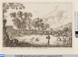 Pianura und Ebne zu Neapoli dem Ballon Spiel gewidmet