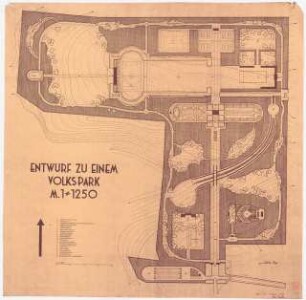 Volkspark: Grundriss 1:1250