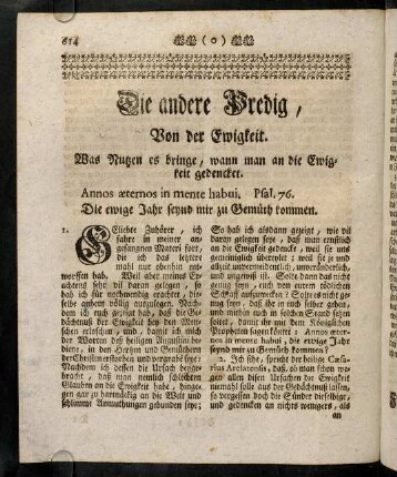 614-615, Annos aeternos in mente habui