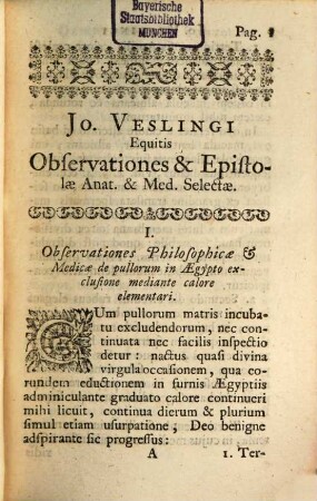 Observationes anatomicae et epistolae medicae