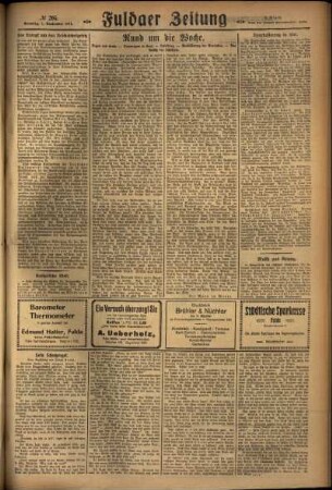 Zweite Ausgabe vom Sonntag, den 04. September 1927.