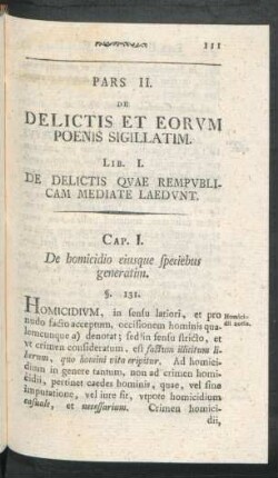 Pars II. De Delictis Et Eorum Poenis Sigillatim