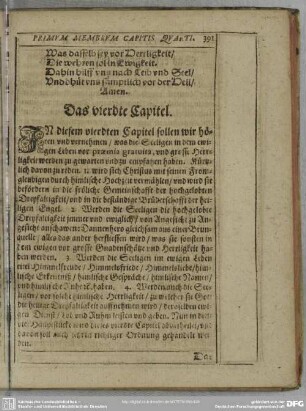 Das vierdte Capitel