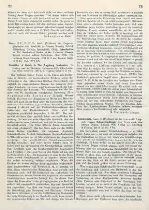 72-73 [Rezension] Sommerlath, Ernst, Unsere Zukunftshoffnung