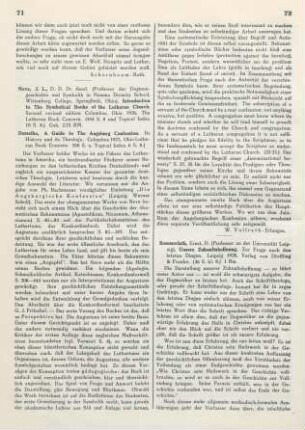 72-73 [Rezension] Sommerlath, Ernst, Unsere Zukunftshoffnung