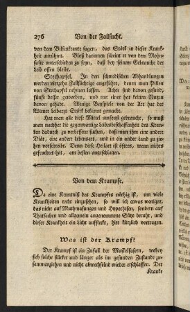 276-287, Was ist der Krampf? - Die Ursachen der Krankheitsanlage.