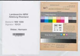 Entnazifizierung Hermann Weber, geb. 20.04.1896 (Feuerwehrmann)