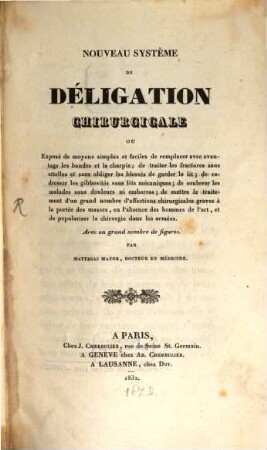 Nouveau système de Deligation Chirurgicale