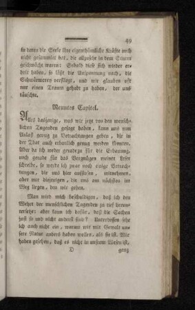 Neuntes Capitel.