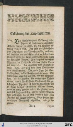 Erklärung der Kupferplatten.