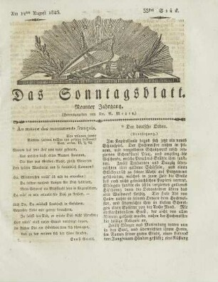 33, 1825: Stück