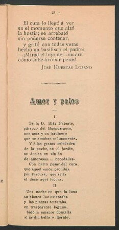 Amor y palos
