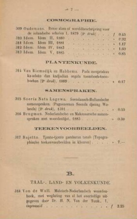 B. Taal-, land- en volkenkunde