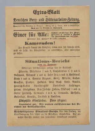 "Einer für Alle: [...] Kameraden!"