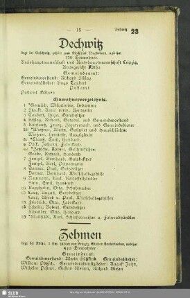Zehmen