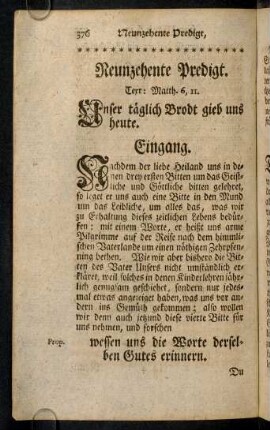 376-398, Neunzehente Predigt