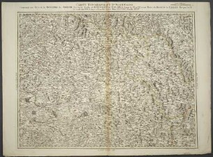 Carte Topographique D'Allemagne Contenant une Partie du Royaume de Boheme Scavoir les Cercles de Königgraetz, et Chrudim, le Comte de Glatz, et une Partie du Duchè de la Silesie : A. P. d. S. M. I.