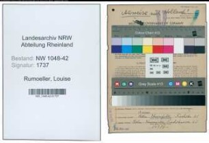Entnazifizierung Louise Rumoeller , geb. 12.06.1886 ()