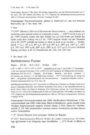 2° Ms. theol. 150 - 159