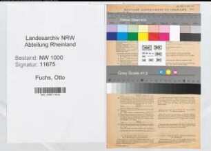 Entnazifizierung Otto Fuchs, geb. 10.06.1890 (Versicherungsinspektor)