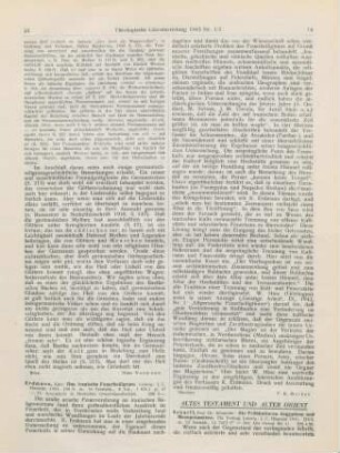 Altes Testament und alter Orient