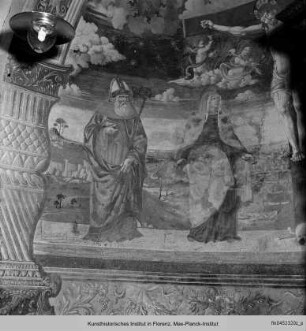Kreuzigung mit den Heiligen Maria, Johannes, Augustinus und Antonius von Padua