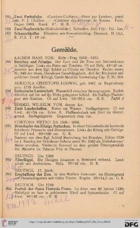 Gemälde (Nr. 198-233)