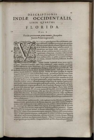 Descriptionis Indiæ Occidentalis, Liber Quartus. Florida.