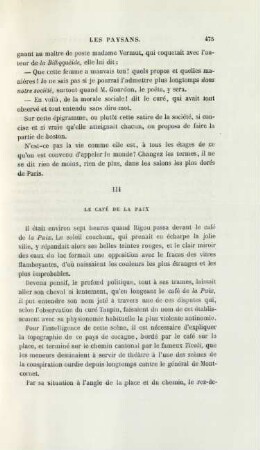 III. Le café de la paix
