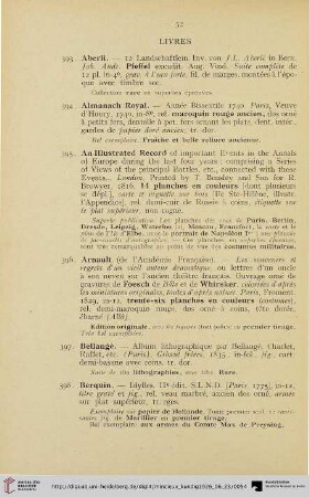 Livres (Nr. 393-465)