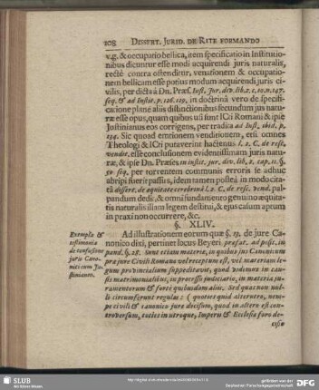 §. XLIV. Exempla & testimonia de confusione juris Canonici cum Justinianeo