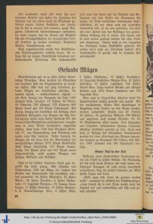 Gesunde Mägen.