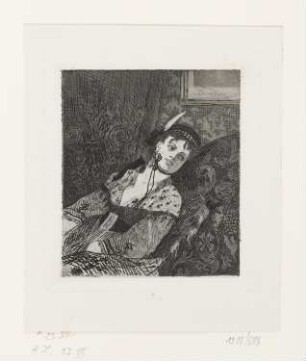 Frau mit schottischer Mütze