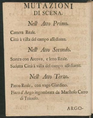 Mutazioni di scena