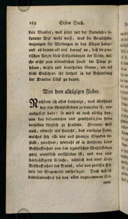 162-166, Von dem alltägigen Fieber