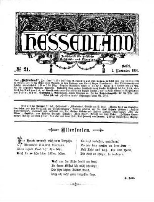 No. 21, 2. November 1891