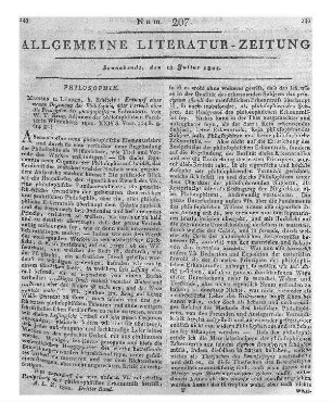 Krug, W. T.: Entwurf eines neuen Organons der Philosophie oder Versuch über die Principien der philosophischen Erkenntnis. Meissen [u.a.]: Erbstein 1801